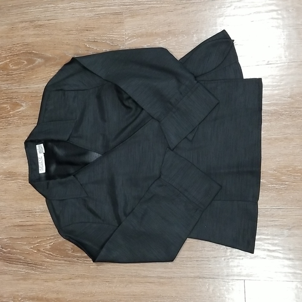 (M) Selene Sport Blazer Classic Formal Occasion Heathered Kimono Style